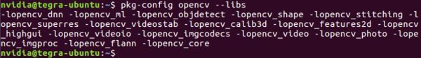 查看linux下的opencv安裝庫